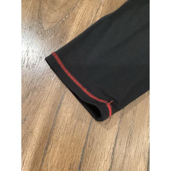 David Meister Black red stitch detail Knee Length sheath Dress 3/4 Sleeves 10 - Picture 4 of 12